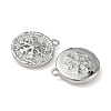 Christmas Brass Micro Pave Clear Cubic Zirconia Pendants KK-A280-03D-P-2