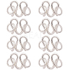 CREATCABIN 8Pcs 925 Sterling Silver S-Hook Clasps STER-CN0001-26-1