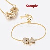 Brass Micro Pave Grade AAA Cubic Zirconia Pendants ZIRC-G086-09G-NR-4