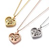 304 Stainless Steel Pendant Necklaces NJEW-I240-07-1