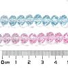 Transparent Painted Glass Beads Strands DGLA-A034-T6mm-A22-3