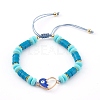 Adjustable Nylon Thread Braided Bead Bracelets BJEW-JB06041-1