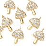 SHEGRACE Brass Micro Pave Cubic Zirconia Pendants XGRQ3D809-503G-1
