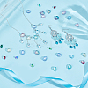 AHADERMAKER 160Pcs 16 Style Transparent Spray Painted Glass Beads GLAA-GA0001-45-4