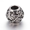 Retro 316 Surgical Stainless Steel European Style Beads OPDL-L013-26AS-1