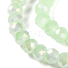 Baking Electroplate Glass Beads Strands DGLA-A039-J10mm-B17-3