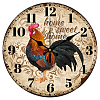 MDF Printed Wall Clock HJEW-WH0058-002-1