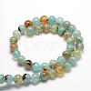 Dyed Natural Agate Round Beads Strands X-G-E321A-10mm-02-2