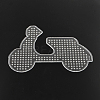 Motorcycle ABC Plastic Pegboards used for 5x5mm DIY Fuse Beads LS-X-DIY-Q009-46-2