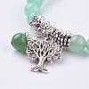 Natural Green Aventurine Stretch Bracelets BJEW-F262-A07-2