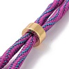Nylon Cord Silder Bracelets MAK-C003-01G-4