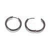 304 Stainless Steel Huggie Hoop Earrings EJEW-F111B-25mm-B-3