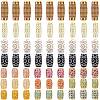 44Pcs Plastic & Resin Dreadlocks Braiding Beads OHAR-SC0001-21-1