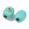 Synthetic Turquoise European Beads GG-CBA105B-02E-G-2