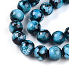 Baking Paint Glass Beads Strands DGLA-N003-10mm-A08-3