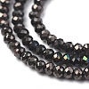 Electroplate Glass Beads Strands X-GLAA-F079-A-FP10-2