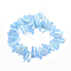 Electroplated Natural Quartz Crystal Beads Strands G-P368-05A-2