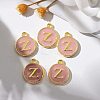 Golden Plated Alloy Enamel Charms X-ENAM-S118-07Z-5