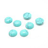 Dyed Synthetic Turquoise Gemstone Cabochons G-T020-18mm-05-1
