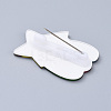 Acrylic Safety Brooches JEWB-D006-B05-3