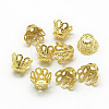 Plated Iron Bell Filigree Bead Caps IFIN-S696-45G-1-1