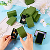 12Pcs Cardboard Paper Jewelry Storage Boxes with Sponge CON-TA0001-43D-5