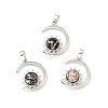 Natural & Synthetic Mixed Gemstone Pendants G-G871-01P-2