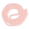 Baking Paint Pearlized Glass Pearl Round Bead Strands HY-Q003-4mm-05-2