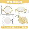 15Pcs 3 Colors Alloy Heat Transfer Watch Band Accessories FIND-CA0011-17B-2