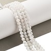 Round Grade A Natural Rainbow Moonstone Bead Strands G-M304-06-5mm-1