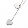 Heart 304 Stainless Steel Enamel Jewelry Sets SJEW-H302-04-4