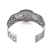 Constellation Alloy Open Cuff Bangles for Women Men BJEW-C064-01AS-04-3