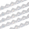 10 Yards Sparkle Polyamide Wavy Flower Lace Trim OCOR-WH20022-023B-1