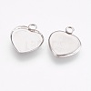 Tarnish Resistant 304 Stainless Steel Pendant Cabochon Settings STAS-I097-055-04P-2