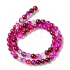 Natural Striped Agate/Banded Agate Bead Strands G-K166-13-6mm-03-4