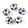 UV Plating Opaque Acrylic Beads OACR-T028-68-1