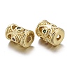 Brass Micro Pave Cubic Zirconia Beads KK-K244-18G-2