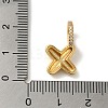 Brass Micro Pave Cubic Zirconia Pendants KK-K345-13X-G-3