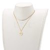 Brass Micro Pave Clear Cubic Zirconia Pendant Necklaces NJEW-JN03388-5