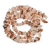 Natural Black Gold Rutilated Quartz Beads Strands G-G905-20A-2