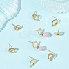 SHEGRACE Brass Stud Earring Findings XGRQ64512-853G-4