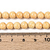Dyed Synthetic Fossil Beads Strands G-T139-6mm-66B-5