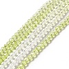 Transparent Gradient Color Glass Beads Strands GLAA-H021-01B-25-2