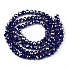 Electroplate Glass Beads Strands EGLA-A044-P3mm-B07-3