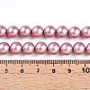 Baking Painted Pearlized Glass Pearl Bead Strands HY-N002-8mm-C01-5