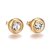Ion Plating(IP) 304 Stainless Steel Stud Earrings X-EJEW-L251-A01-G-1