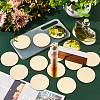   50 Sheets 3D Acrylic Round Mirror Wall Stickers DIY-PH0013-23-5