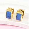 304 Stainless Steel Enamel Hoop Earrings EJEW-K268-20G-04-2