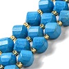 Dyed Natural Howlite Beads Strands G-G023-B01-02A-1