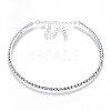 Iron Rhinestone Cup Chains Jewelry Sets X-SJEW-R049-01-3